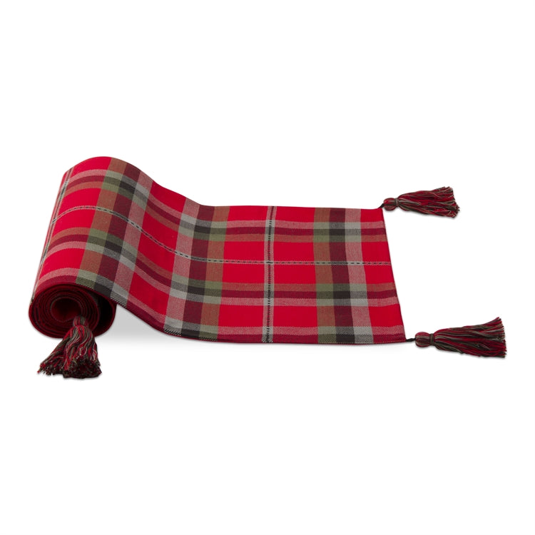 Tag Ltd Chelsea Red Plaid Runner | Putti Fine Furnishings 