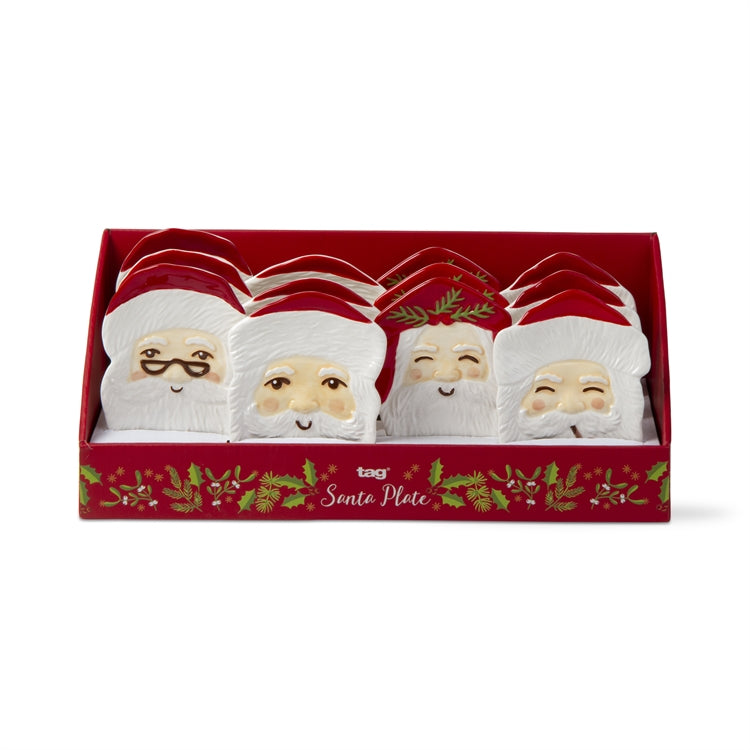 Merry Santa Appetizer Plate