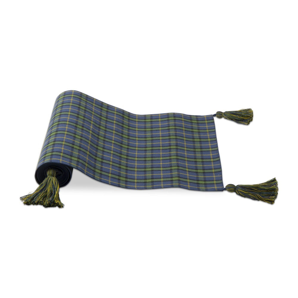"In to the Woods" Blue and Green Plaid Runner