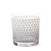 "Neela" White Block Printed Glass