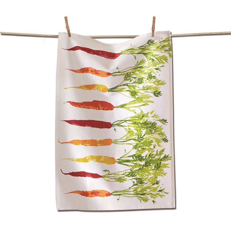 Tag Ltd Garden Carrots Dish Towel | Putti Fine Furnishings