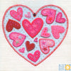 Blue Eyed Sun | Quilted Heart Greeting Card | Putti