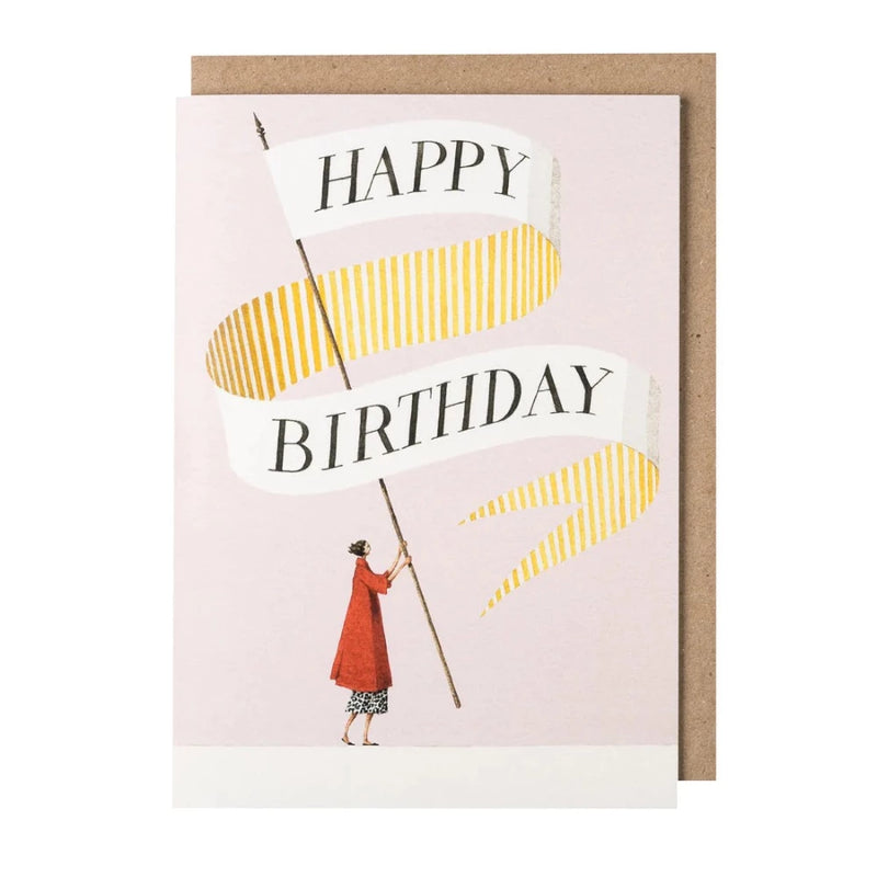 Laura Stoddart Happy Birthday Lady Greeting Card | Putti Celebrations 