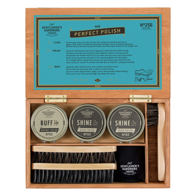 Wild & Wolf Shoe Shine Cigar Box