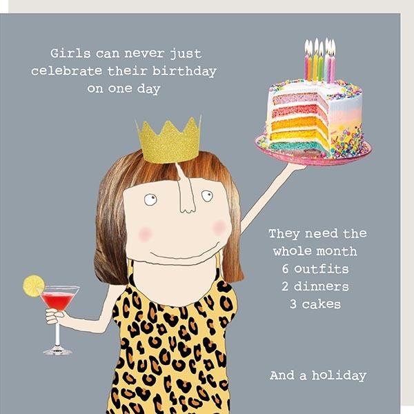 Rosie Made a Thing Greeting Card - Girls Birthday