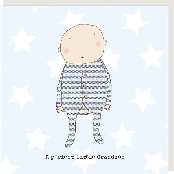 Rosie Made a Thing Greeting Card - Perfect Grandson  | Putti Fine Furnishings 