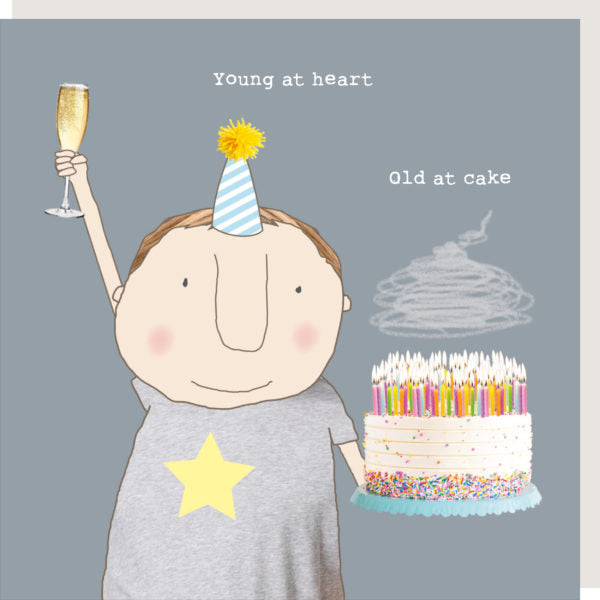 Rosie Made a Thing Greeting Card - Old At Cake Boy | Putti Fine Furnishings 