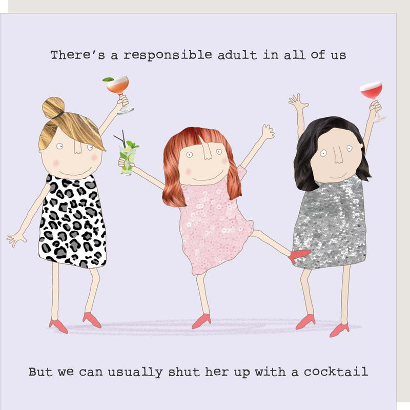 Rosie Made a Thing Greeting Card - Responsible Girl