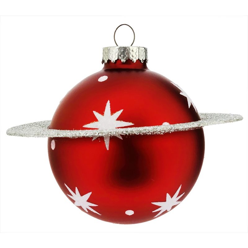 Kurt Adler Saturn Glass Ball Ornament - Putti Christmas Canada