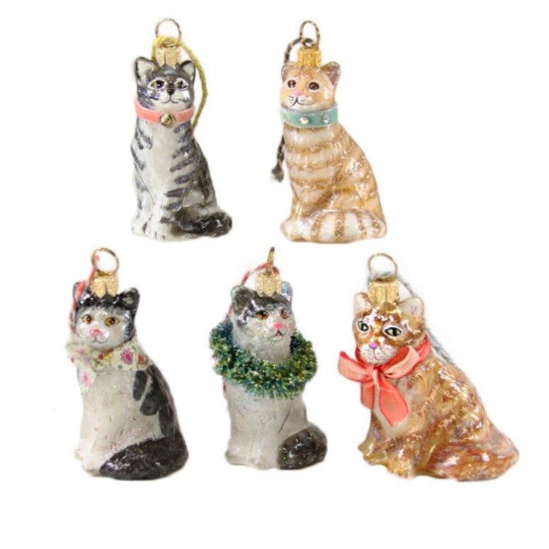 Cody Foster Glass Kitten Ornament | Putti Christmas Canada 