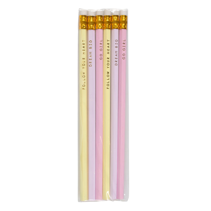 "Write Your Own Story" Set of 6 Pencils - Le Petite Putti Canada