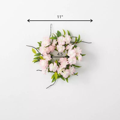 Pink Apple Blossom Mini Wreath
