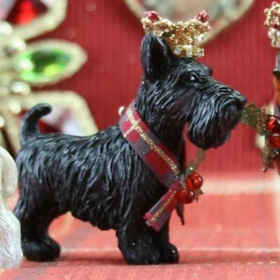 Royal Balmoral Scottie Dog with Crown Ornament | Putti Canada