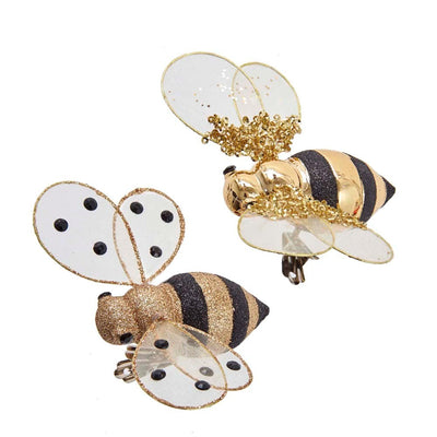 Kurt Adler "Bee my Honey" Glass Heart Ornament | Putti Christmas
