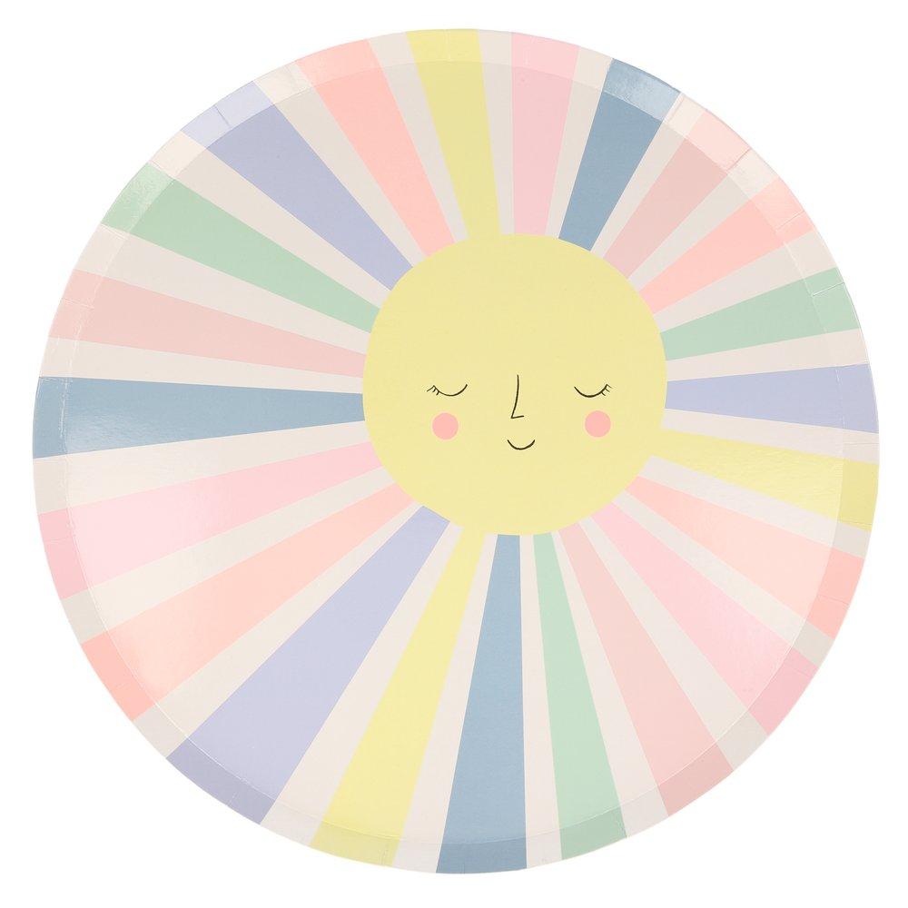 Meri Meri Rainbow Sun Paper Dinner Plates  | Le Petite Putti Party Canada
