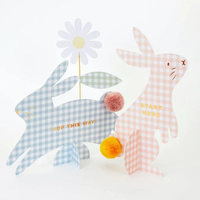 Meri Meri Gingham Bunnies Egg Hunt Kit