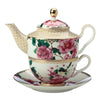 Silk Road Floral Porcelain Tea For One Set