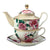 Silk Road Floral Porcelain Tea For One Set