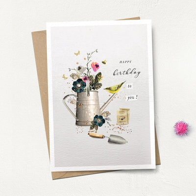 "Happy Birthday to you!" Gardening Tools Greeting Card | Putti Celebrations