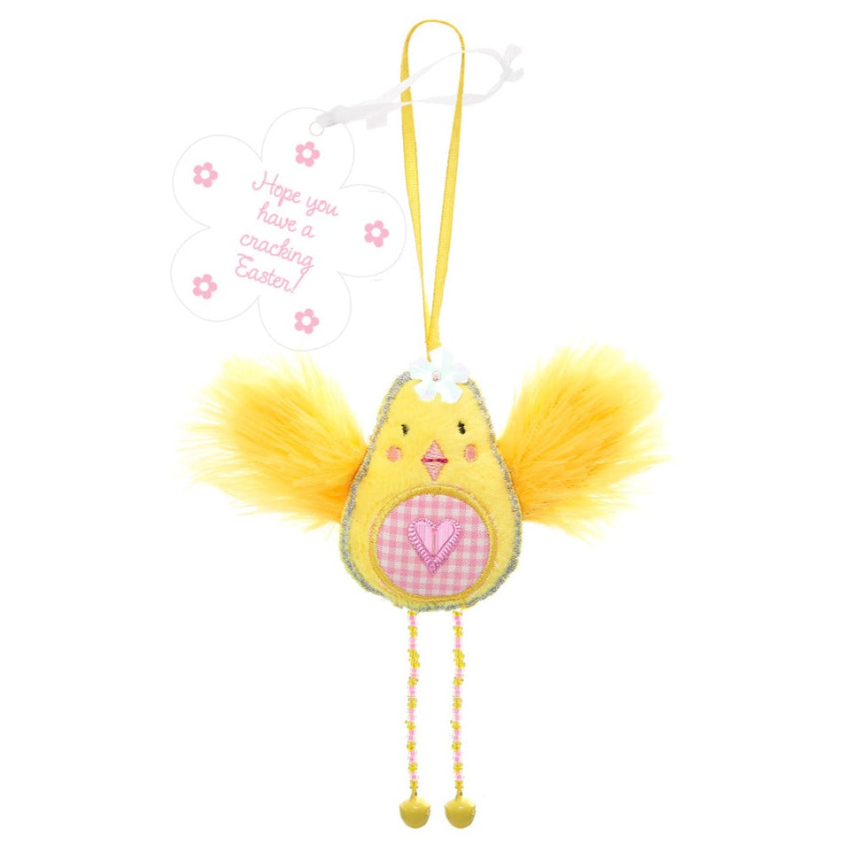 'Hope You Have A Cracking Easter!' Yellow Chick Decoration