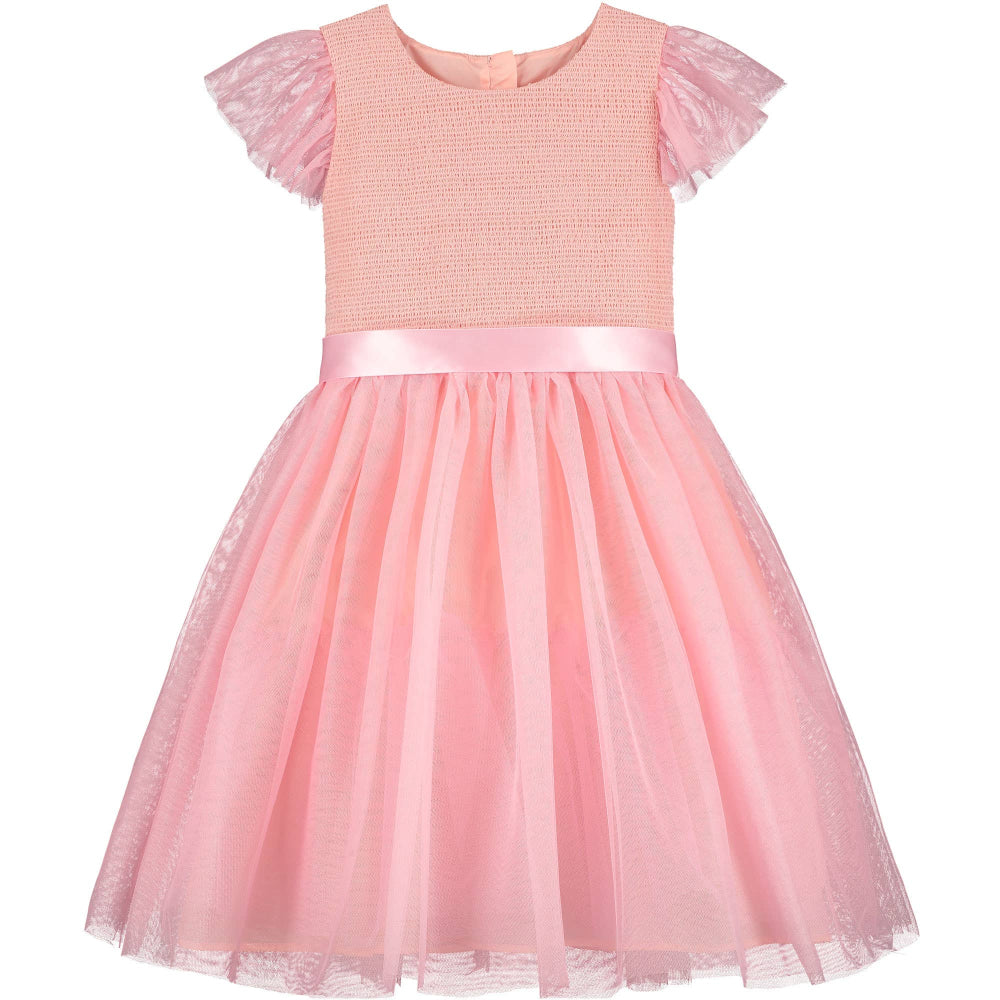 Hollie Hastie Confetti Pink Smoked Party Dress  | Le Petite Putti 