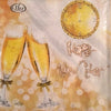 "Happy New Year" - Paper Lunch Napkin -  Paper Napkin - Ideal Home Range - Putti Fine Furnishings Toronto Canada