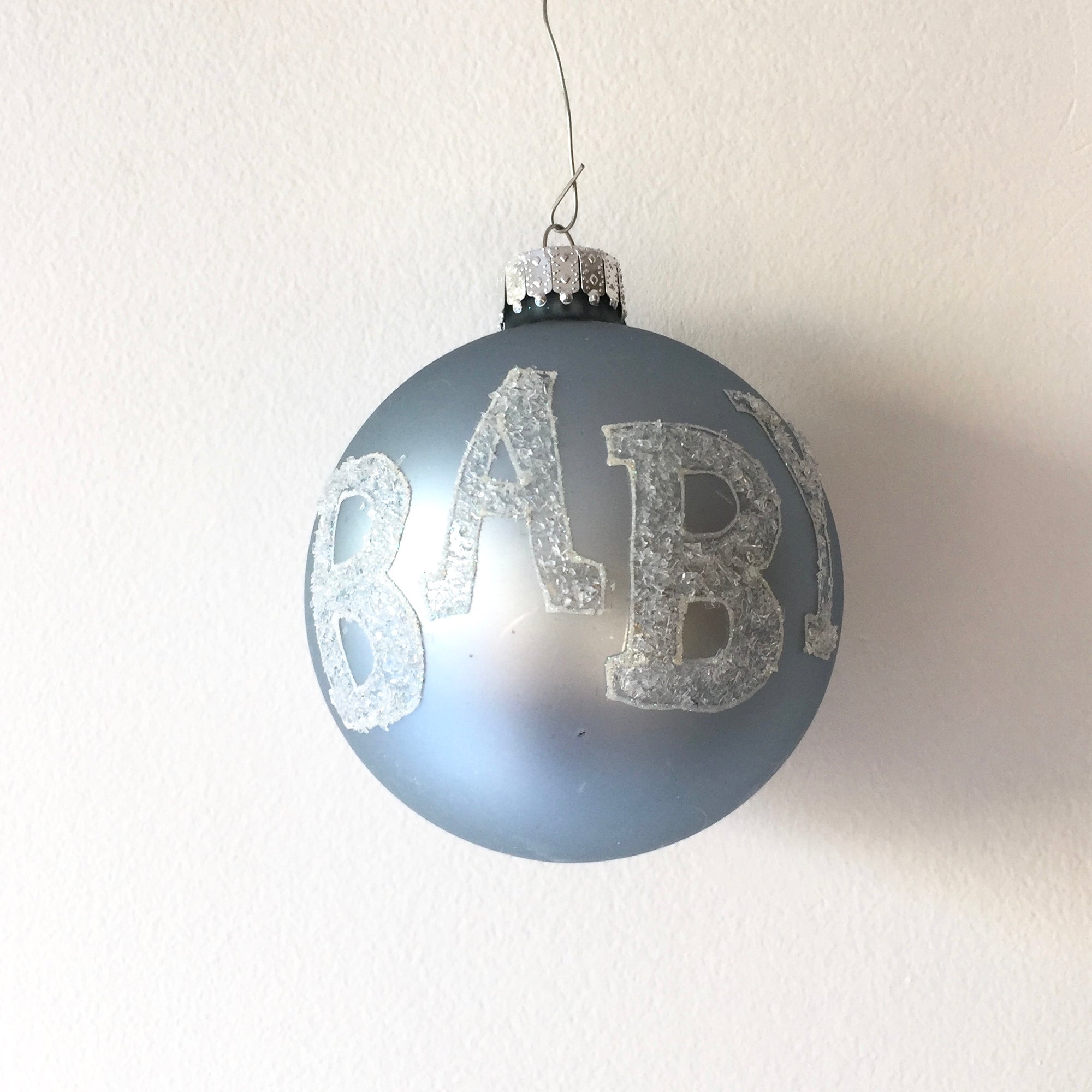  "Baby" Glass Ball Ornament - Blue, CT-Christmas Tradition, Putti Fine Furnishings