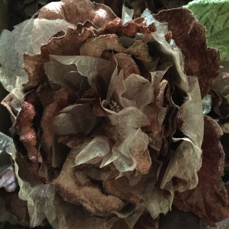  Miss Rose Sister Violet Cabbage Rose - Chocolate, MRSV-Miss Rose Sister Violet, Putti Fine Furnishings