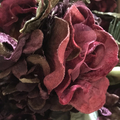 Miss Rose Sister Violet Victorian Rose Posy - Burgundy & Purple, MRSV-Miss Rose Sister Violet, Putti Fine Furnishings