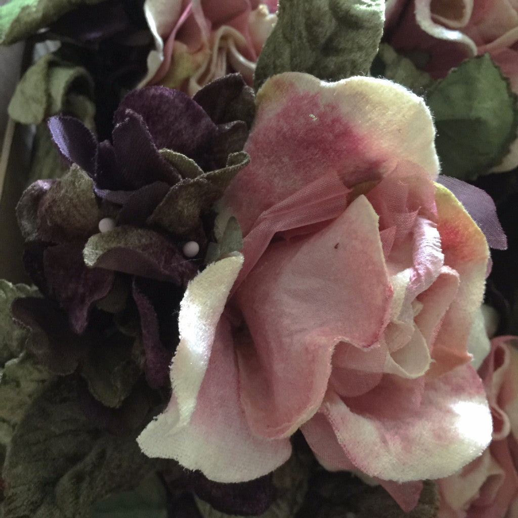  Miss Rose Sister Violet Victorian Rose Posy - Pink & Purple, MRSV-Miss Rose Sister Violet, Putti Fine Furnishings