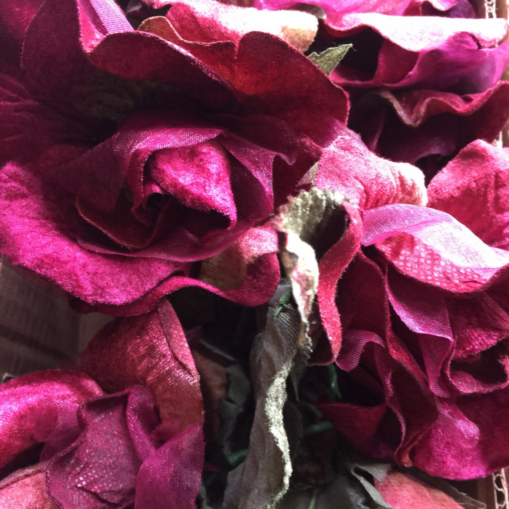  Miss Rose Sister Violet Organza Rose - Burgundy, MRSV-Miss Rose Sister Violet, Putti Fine Furnishings