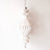  White Ridged Flat Finial Ornament, CT-Christmas Tradition, Putti Fine Furnishings