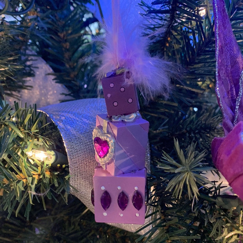 Kurt Adler Royal Splendor Stacked Presents Ornament | Putti Christmas 