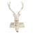 Reindeer SStocking Holder - White. - Putti Christmas Celebrations Canada