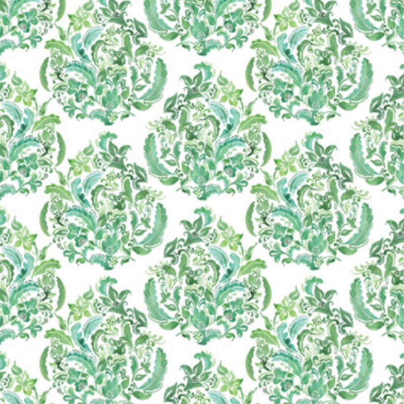 Emerald Damask Wrapping Paper Roll | Putti Christmas Canada