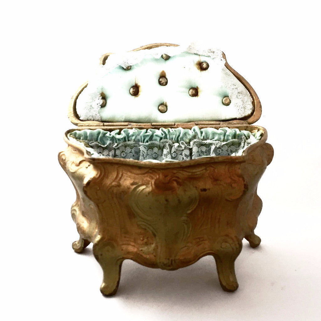  Antique French Gilded Trinket Box, Antique French, Putti Fine Furnishings