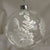  Clear with White Flowers Glass Ball Ornament, FDF-Fil de Fer Enterprises, Putti Fine Furnishings