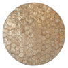 Golden Hexagonal Capiz Round Trays | Putti Fine Furnishings