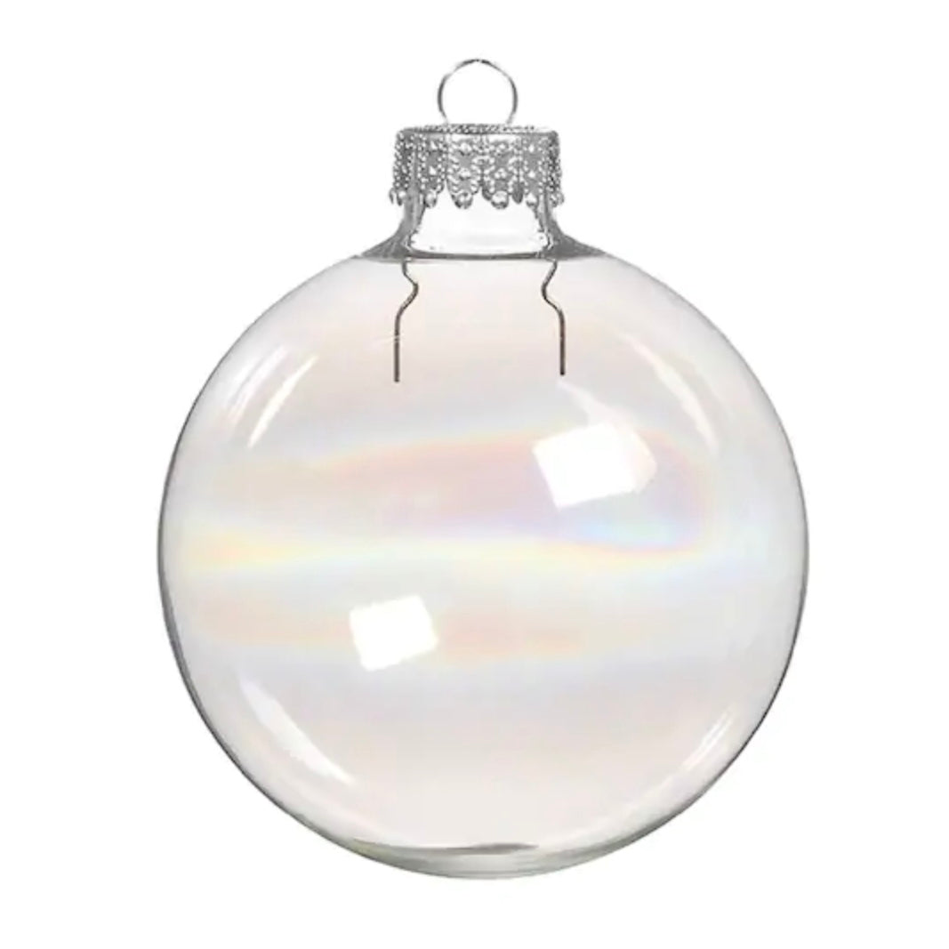 Iridescent Glass Bubble Ornaments 