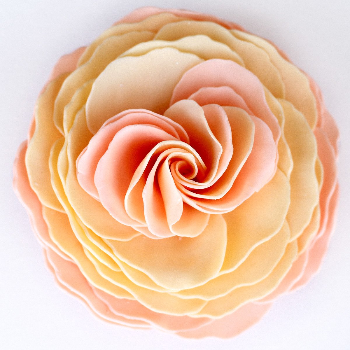A' Maries Juliet’s Dream Garden Rose Sunset Soap Flower  | Putti Fine Furnishings Canada 