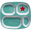 Rice Denmark - 4 Section Kids Plate - Star, RDK-Rice Denmark, Putti Fine Furnishings