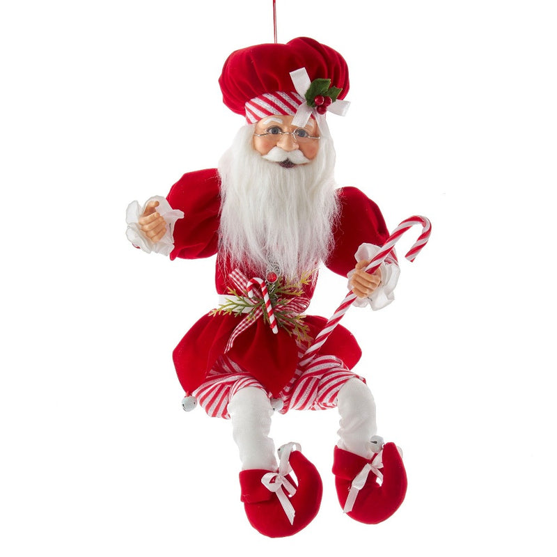 Kurt Adler Kringles Peppermint Chef Santa