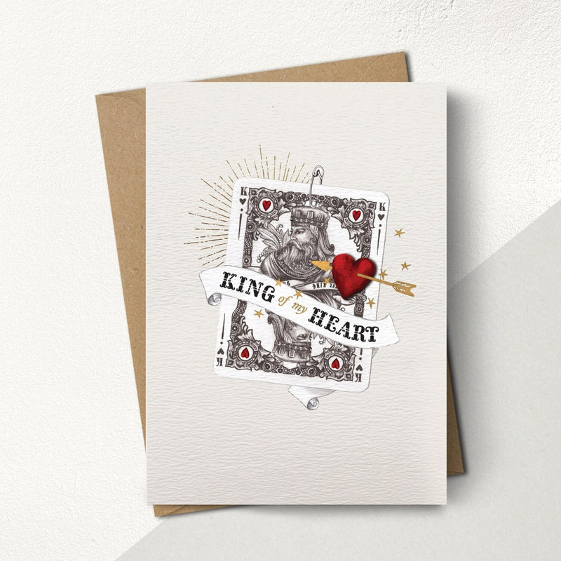 "King of my Heart" Greeting Card | Putti Celebrations 