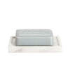 White Marble Soap Dish | Putti Fine Furnishings