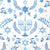 IHR Blue Hanukkah Paper Napkin - Lunch | Putti Hanukkah Celebrations 