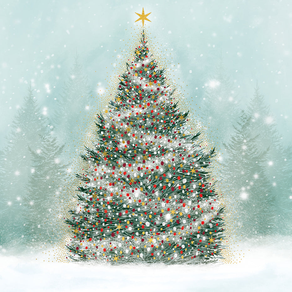 The Art File Enchanted Christmas Tree Boxed Christmas Cards | Putti Christmas 