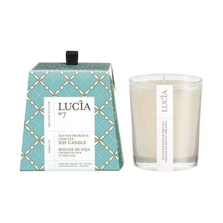  Lucia - Sea Watercress & Chai Tea Soy Candle, Pure Living, Putti Fine Furnishings