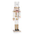 White and Gold Nutcracker Soldier with Present
