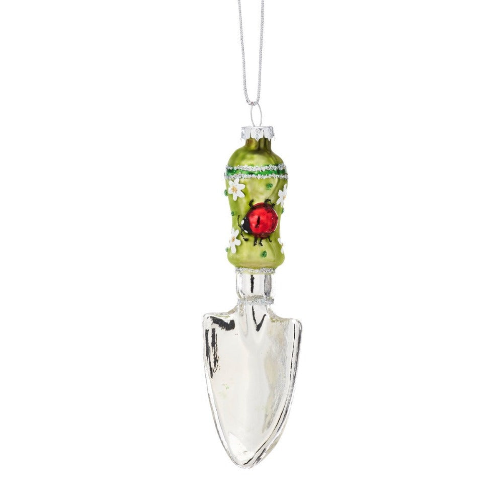 Garden Trowel Glass Ornament