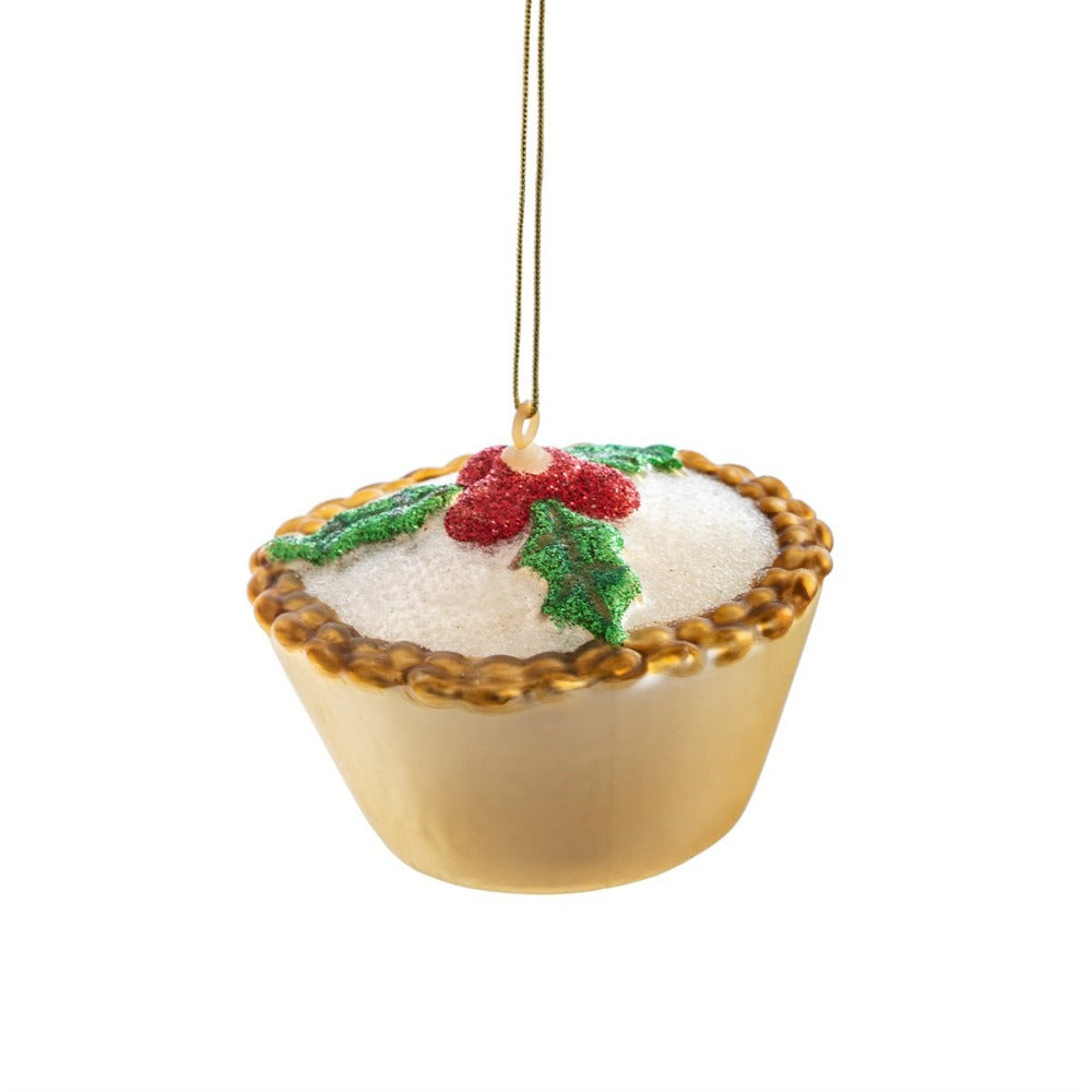 Mince Tart Glass Ornament  | Putti Christmas Canada